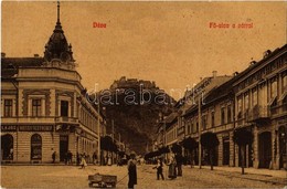 T2/T3 Déva, Fő Utca, Vár, Hirsch Testvérek és Mallász üzlete, Gyógyszertár. W.L. (?) 499. Kroll Gyula Kiadása  / Main St - Zonder Classificatie