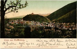 T2 1905 Kisdisznód, Michelsberg, Cisnadioara; Vár. G.A. Seraphin, Chromophot V. Jos. Drotleff / Castle - Ohne Zuordnung