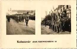 T2/T3 1940 Kolozsvár, Cluj; Bevonulás, Csendőrök  és Cserkészek Magyar Zászlókkal / Entry Of The Hungarian Troops, Genda - Ohne Zuordnung