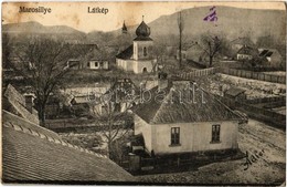 * T2/T3 Marosillye, Ilia; Látkép, Templom. Adler Felvétele / General View, Church (fl) - Ohne Zuordnung