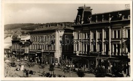 ** T1 Marosvásárhely, Targu Mures; Széchenyi Tér, Szabó Sándor étterme, Kalap Király, Cukorkakirály, City Cukrászda, Vir - Ohne Zuordnung