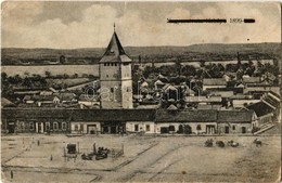 * T2/T3 Nagyszalonta, Salonta; Látkép 1899-ben, Csonka Torony, Piac Tér / Turnul Ciunt / Tower, Market Square (EK) - Ohne Zuordnung