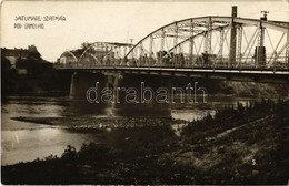 T2 1940 Szatmárnémeti, Szatmár, Satu Mare; Pod Somes / Szamos Híd / Somes River Bridge. Photo + 1940 Szatmárnémeti Vissz - Ohne Zuordnung
