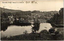 T2 1911 Szováta-fürdő, Baile Sovata; Medve Tó A Kilátóval, Csónakázó. Kiadja Dragoman S. J. / Lacul Ursu / Lake, Lookout - Ohne Zuordnung