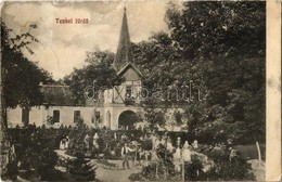 T3 1924 Tenke, Tinca; Fürdő, Kert, Fürdőház / Spa, Bathing House, Garden (ázott Sarok / Wet Corner) - Ohne Zuordnung