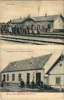 T2/T3 1910 Dévényújfalu, Theben-Neudorf, Devínska Nová Ves (Pozsony, Bratislava);  Bahnstation, Warenhaus Des Heinrich R - Ohne Zuordnung