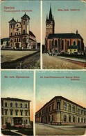 T2/T3 1916 Eperjes, Presov; Ferencrendiek és Római Katolikus Templom, Angolkisasszonyok Sancta Mária Intézete, Kir. Kato - Ohne Zuordnung