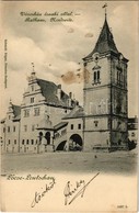 T2/T3 1901 Lőcse, Levoca; Városháza északi Oldal. Schmidt Edgar 5097 B. / Town Hall From North (fl) - Ohne Zuordnung