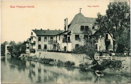 ** T2 Pöstyén, Pistyan, Piestany; Vág Folyó Részlete, Vízpart. W. J. 9. / Váh Riverbank - Ohne Zuordnung