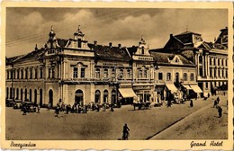 T2/T3 1940 Beregszász, Berehove; Nagyszálloda, üzletek, Automobil / Grand Hotel, Shops, Automobiles (EK) - Ohne Zuordnung