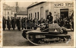 * T2/T3 1939 Csap, Chop; Bevonulás, Horthy Miklós, Sermer Sámuel üzlete, Harckocsi / Entry Of The Hungarian Troops, Tank - Ohne Zuordnung
