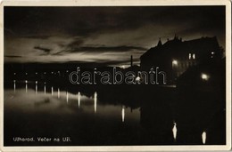 * T2 1933 Ungvár, Uzshorod, Uzhorod; Este Az Ung Folyóval / Vecer Na Uzi / Uzh River At Night - Zonder Classificatie