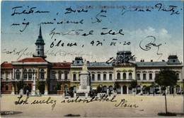 T2 1921 Óbecse, Stari Becej; Városháza / Opstínska Kuca I Zakladna Kuca, Bar E. Jovic / Town Hall, Shops - Zonder Classificatie