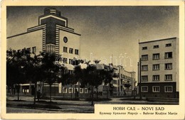 T2/T3 Újvidék, Novi Sad; Bulevar Kraljice Marije / Mária Királyné útja / Street View + 1941 Újvidék Visszatért So. Stpl. - Ohne Zuordnung