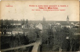 * T2/T3 1910 Csáktornya, Cakovec; Látkép A Zrínyi Várral. Földes Féle 'Margit Creme' Reklám / General View With Castle.  - Unclassified