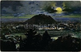 * T2/T3 Graz, Totale / General View, Town At Night (worn Corners) - Zonder Classificatie