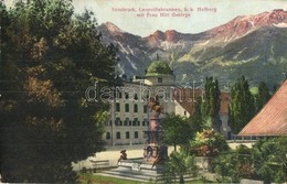 T2/T3 Innsbruck (Tirol), Leopoldsbrunnen, K. K. Hofburg Mit Frau Hitt Gebirge (Karwendel). Verlag Wilhelm Stempfle / Hab - Sin Clasificación