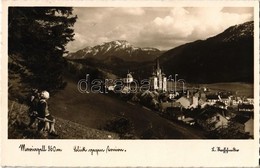 T1/T2 Mariazell, Blick Gegen Tonion  / Town, Mountain - Ohne Zuordnung