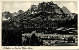 ** T2/T3 St. Johann In Tirol, Wilder Kaiser / Town, Mountain (gluemark) - Ohne Zuordnung