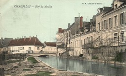 T3 Charolles, Bief De Moulin, Hotel Du Lion D'Or / Mill Race, Hotel, Garage (EB) - Ohne Zuordnung