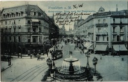 T2/T3 1906 Frankfurt Am Main, Kaiserstraße, Blick Nach Der Hauptwache / Street View, Tram, Shops Of J. & S. Goldschmidt, - Zonder Classificatie
