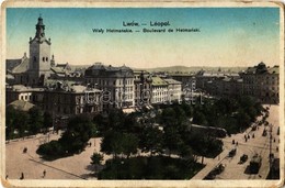 T3 Lviv, Lwów, Lemberg; Waly Hetmanskie / Boulevard De Hetmanski / Street View, Trams + 1916 K.u.K. Infanterieregiment N - Ohne Zuordnung