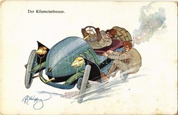 ** T3 Der Kilometerfresser / Auotomobile Humour. B.K.W.I. 499-1. S: Fritz Schönpflug (fl) - Ohne Zuordnung