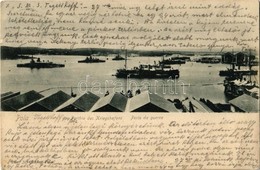 T2/T3 1904 Parthie Des Kriegshafens / Porto Da Guerra / Osztrák-Magyar Haditengerészet Kikötője Polában A Hajógyárnál, H - Unclassified