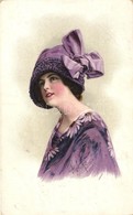 * T3 Lady In Purple, H. & S., Litho (fa) - Ohne Zuordnung
