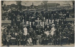 * T2/T3 1908 Strassburg, Soldatenheim. Max Kämpf Photogr. Atelier / German Military, Soldiers' Group Photo (fa) - Unclassified