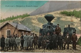 ** T2/T3 Hadivonat A Havasokon (Gura-Fontena), Tábori Vasút, Katonák, Gőzmozdony, Vasútállomás / WWI Austro-Hungarian K. - Unclassified