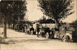 * T2/T3 Zsákmányolt Olasz Mozsarak / WWI Austro-Hungarian K.u.K. Military, Captured Italian Mortar Cannons. Photo - Non Classificati