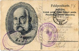 T2/T3 1915 Tábori Posta Ferenc József Arcképével / WWI K.u.K. Military Field Postcard, Franz Joseph + Regiment Der Tirol - Unclassified
