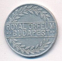 DN 'Cortini - Royal Orfeum Budapest' Fém Zseton (33mm) T:1- - Zonder Classificatie