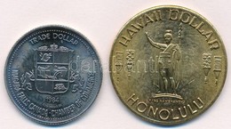 Amerikia Egyesült Államok DN 'Hawaii Dollar - Honolulu / Aloha From Hawaii - Waikiki Beach Diamond Head' Fém Zseton + Ka - Unclassified