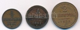 1851B 1/2kr Cu + 1851B 1kr Cu + 1851B 2kr Cu T:2,2- - Sin Clasificación