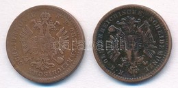 1860E 1kr Cu + 1861E 1kr Cu T:2,2- - Zonder Classificatie