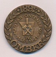 1966. 'OMBKE (Országos Magyar Bányászati és Kohászati Egyesület) - Magyar Öntőnapok' Br Emlékérem (49mm) T:1- - Ohne Zuordnung