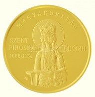 2019. 50.000Ft Au 'Árpád-házi Szent Piroska' Tanúsítvánnyal (6,99g/0.986) T:PP / 
Hungary 2019. 50.000 Forint Au 'Irene  - Non Classés