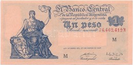 Argentína 1947. 1P T:I
Argentina 1947. 1 Peso C:UNC - Sin Clasificación