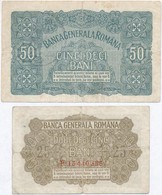 Románia / Német Megszállás 1917. 25b + 50b T:III
Romania / German Occupation 1917. 25 Bani + 50 Bani C:F - Ohne Zuordnung
