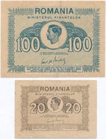 Románia 1945. 20L + 100L T:III, III-
Romania 1945. 20 Lei + 100 Lei C:F, VG - Sin Clasificación