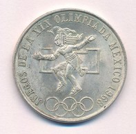 Mexikó 1968. 25P Ag 'Olimpia' T:2
Mexico 1968. 25 Pesos Ag 'Olympiad' C:XF
Krause KM#479.1 - Ohne Zuordnung