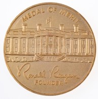 Amerikai Egyesült Államok 1980. 'REPUBLICAN PRESIDENTIAL TASK FORCE / MEDAL OF MERIT - RONALD REAGAN FOUNDER' Aranyozott - Ohne Zuordnung