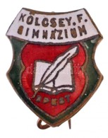 ~1930. 'Kölcsey F. Gimnázium Bpest' Zománcozott Br Jelvény(19x16mm) T:1-,2 Cserélt Tű - Zonder Classificatie