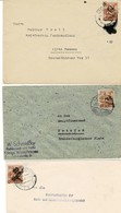 1948, Hand-Stp. 3 Bedarfs-Bfe., EF, Mi. 90.- , #a2151 - Briefe U. Dokumente