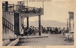 38 / LAC PALADRU CHARAVINES / LE LAC  ET LA PLAGE/ LE BAR - Paladru