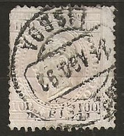 Timbre Portugal 100c Lilas 1892 Yvert N°32 Obliteration Lisboa - Used Stamps