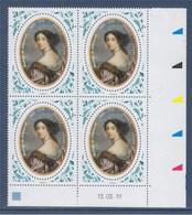 = Madame De Maintenon 4X 1.05€ Coin Daté 13.03.19 De Feuille Gommé - 2010-2019