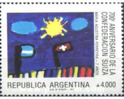 Ref. 283697 * MNH * - ARGENTINA. 1991. 700th ANNIVERSARY OF THE SWISS CONFEDERATION . 700 ANIVERSARIO DE LA CONFEDERACIO - Unused Stamps